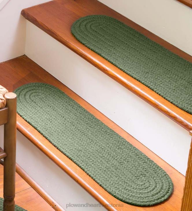 vaibad ja matid 820L1915 ühevärviline country classic punutud polüpropüleenist trepiaste, 8 x 28 - tume salvei Plow & Hearth