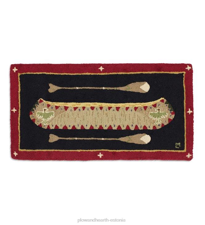 vaibad ja matid 820L1900 konksvillane native American longboat kanuu aktsentvaip Plow & Hearth